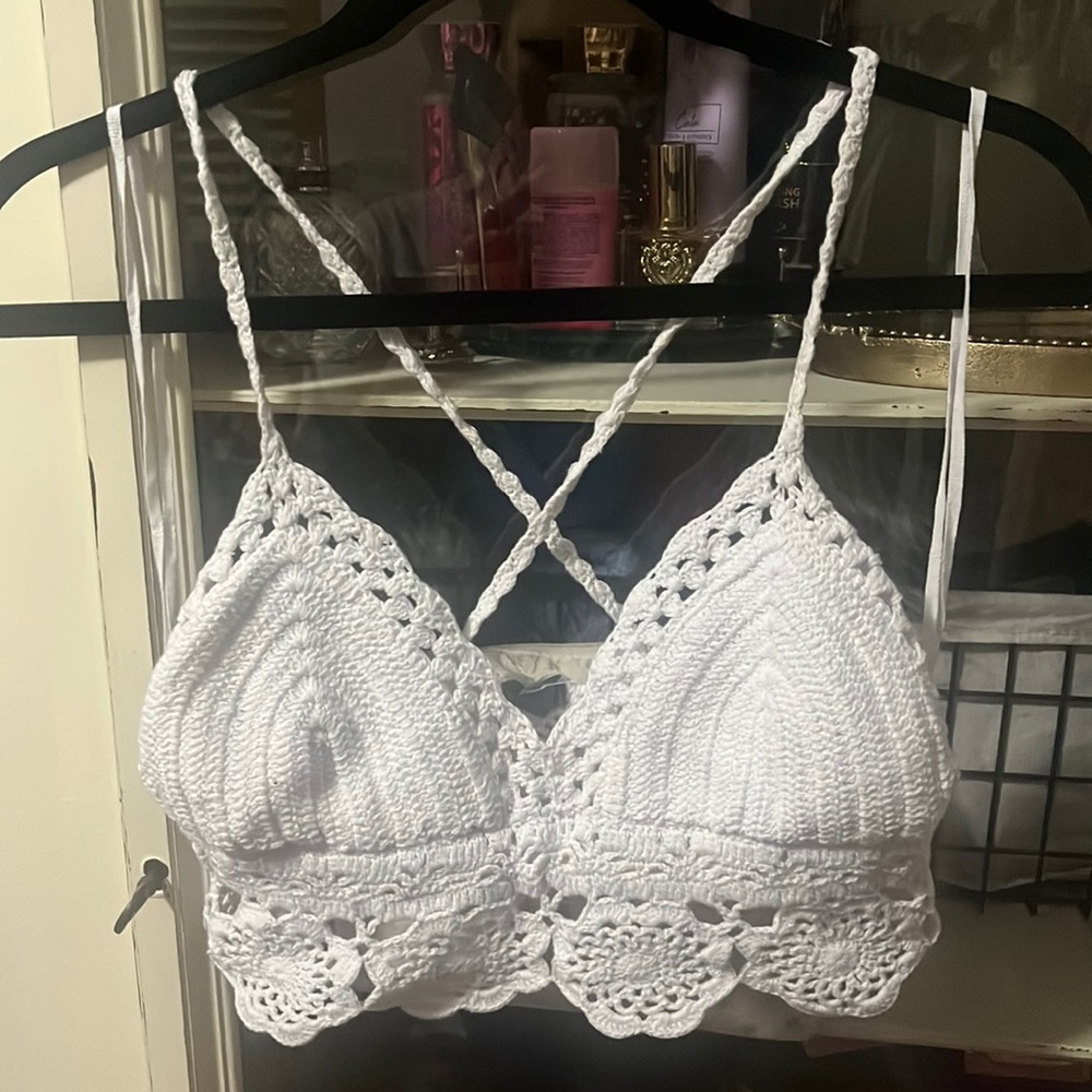Aerie crochet, crop top